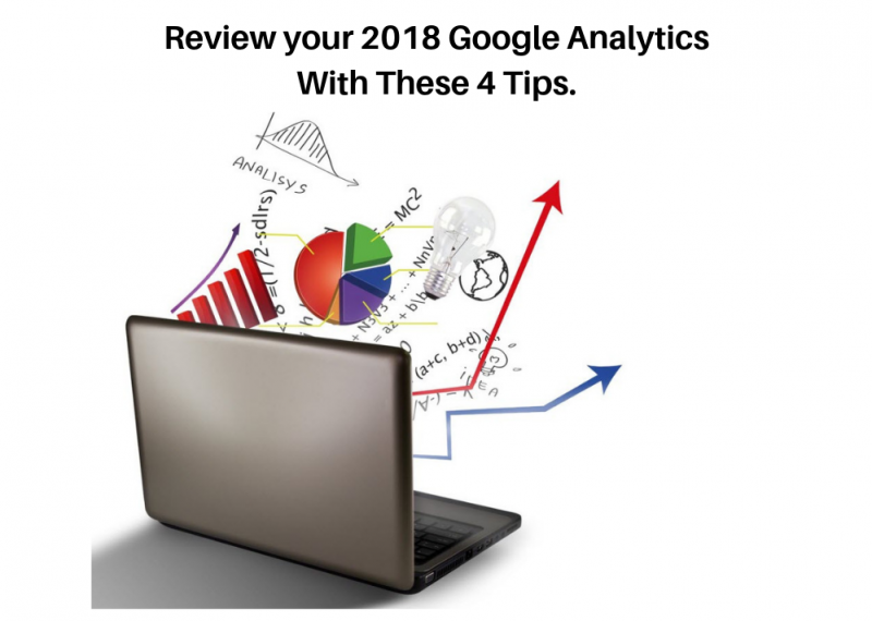 Computer with charts and analytics