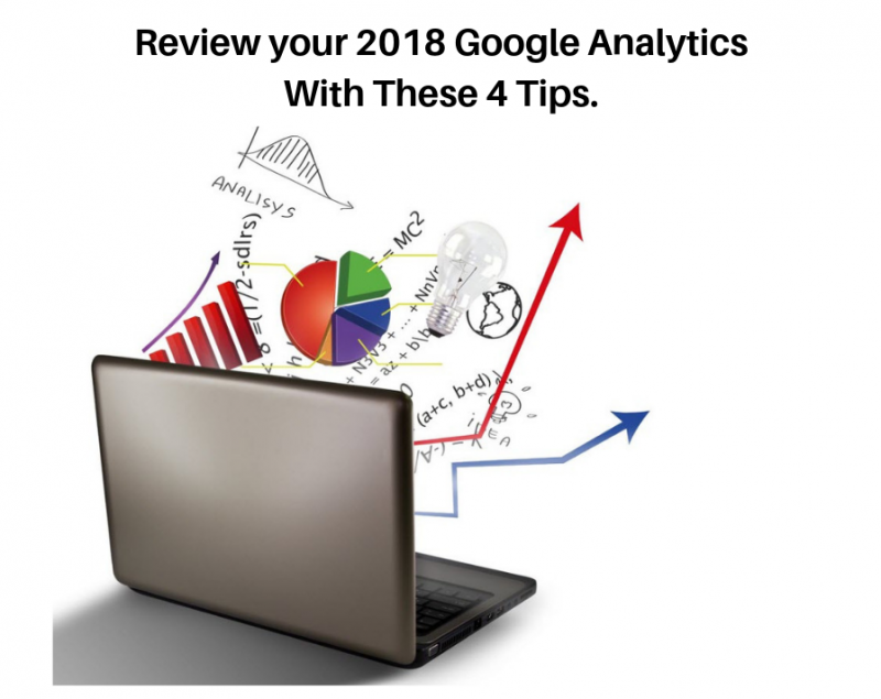 Computer with charts and analytics